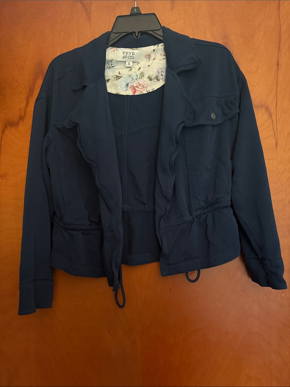 Freye and Co. Women's Cropped Navy Utility Jacket